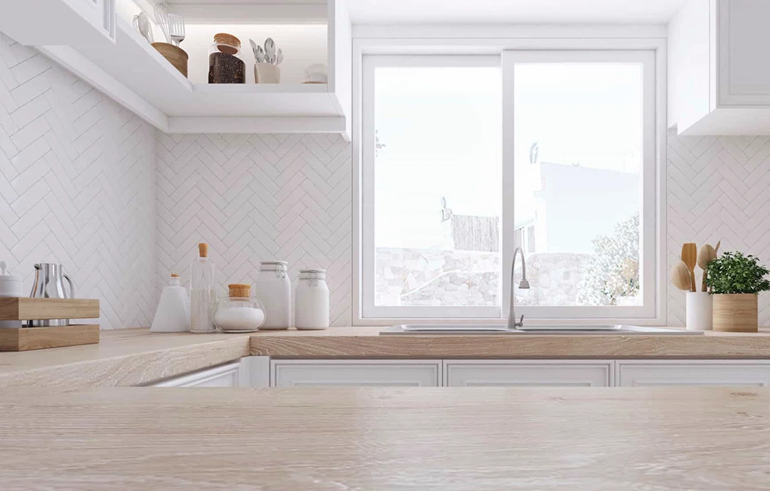 Montering av bänkskiva i kök